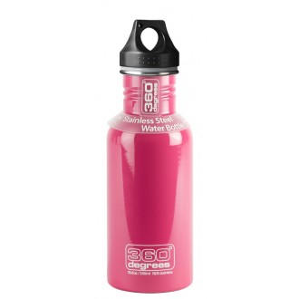 360° nerezová fľaša na pitie 350 ml s detským flipom ružová