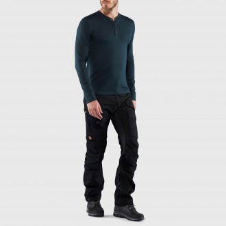 Tričko Fjällräven Singi Merino Henley  Deep Forest