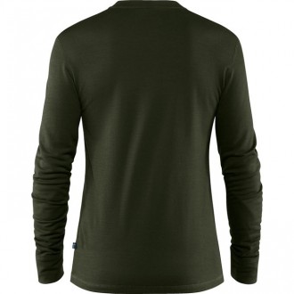 Tričko Fjällräven Singi Merino Henley  Deep Forest